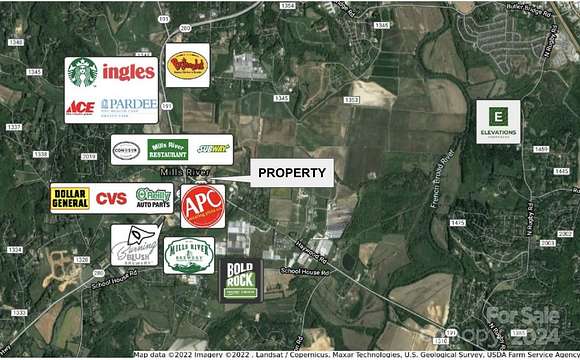 20.2 Acres of Commercial Land for Sale in Mills River, North Carolina