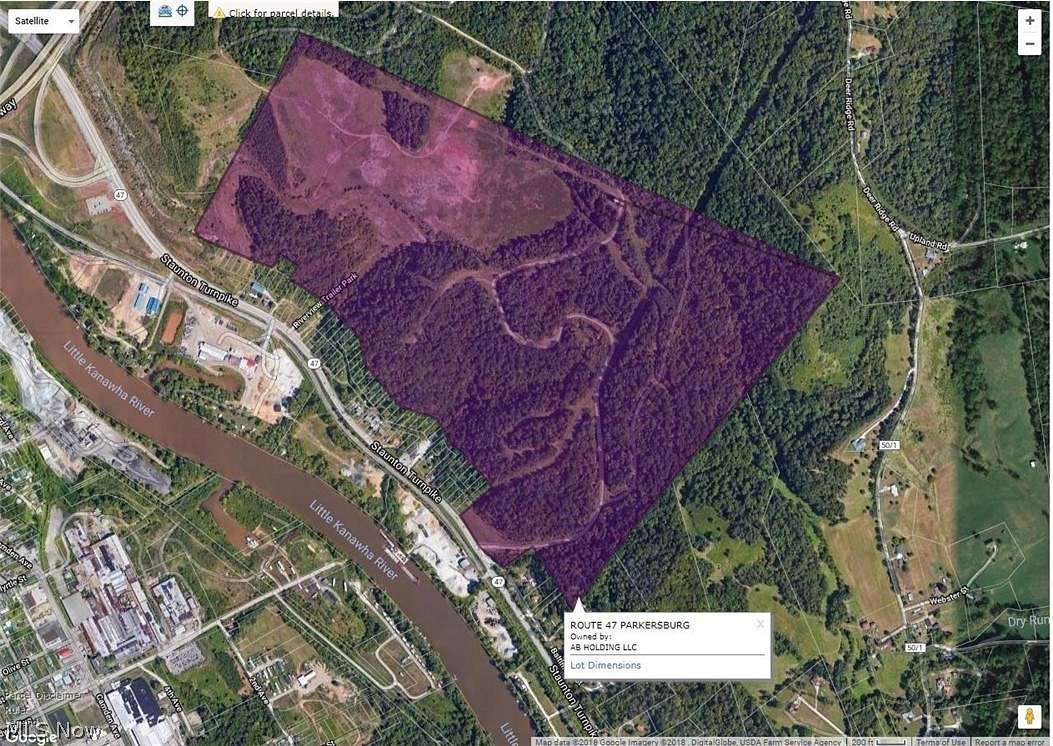212 Acres of Land for Sale in Parkersburg, West Virginia