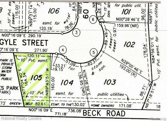 0.37 Acres of Residential Land for Sale in Novi, Michigan