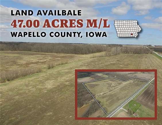47 Acres of Recreational Land & Farm for Sale in Batavia, Iowa