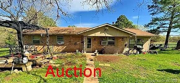 3.3 Acres of Residential Land with Home for Auction in Watts, Oklahoma