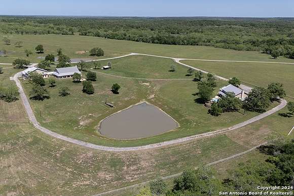 244 Acres of Land with Home for Sale in Kingsbury, Texas