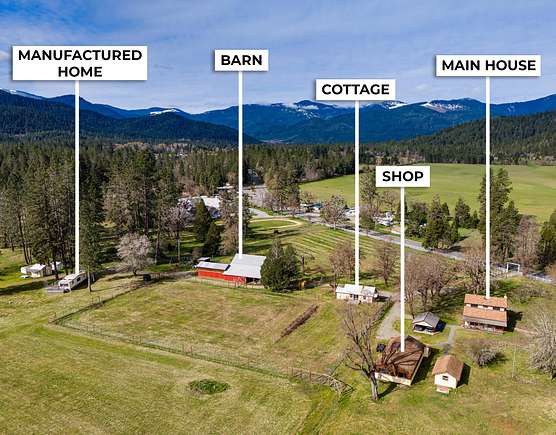 81.6 Acres of Agricultural Land with Home for Sale in Williams, Oregon