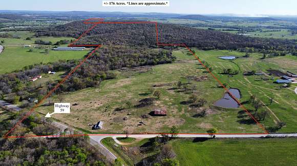 176 Acres of Recreational Land & Farm for Sale in Summers, Arkansas