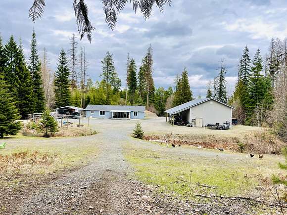 10 Acres of Recreational Land with Home for Sale in Colville, Washington