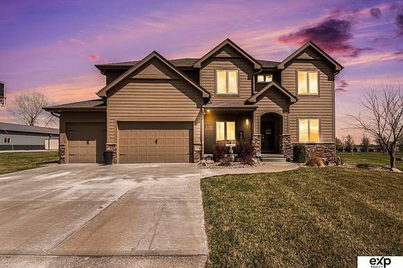 3.3 Acres of Residential Land with Home for Sale in Gretna, Nebraska