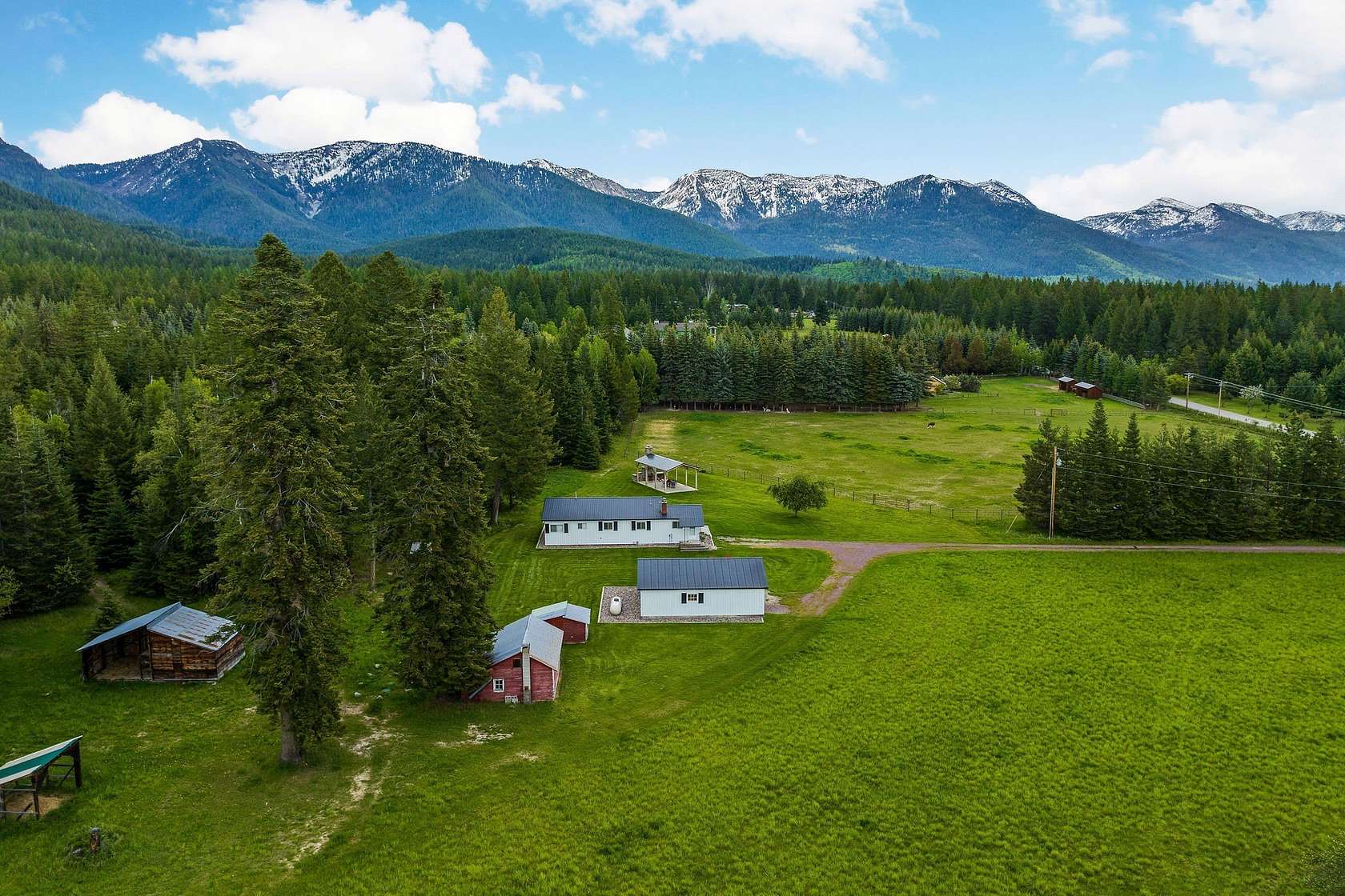 28.98 Acres of Land with Home for Sale in Kalispell, Montana