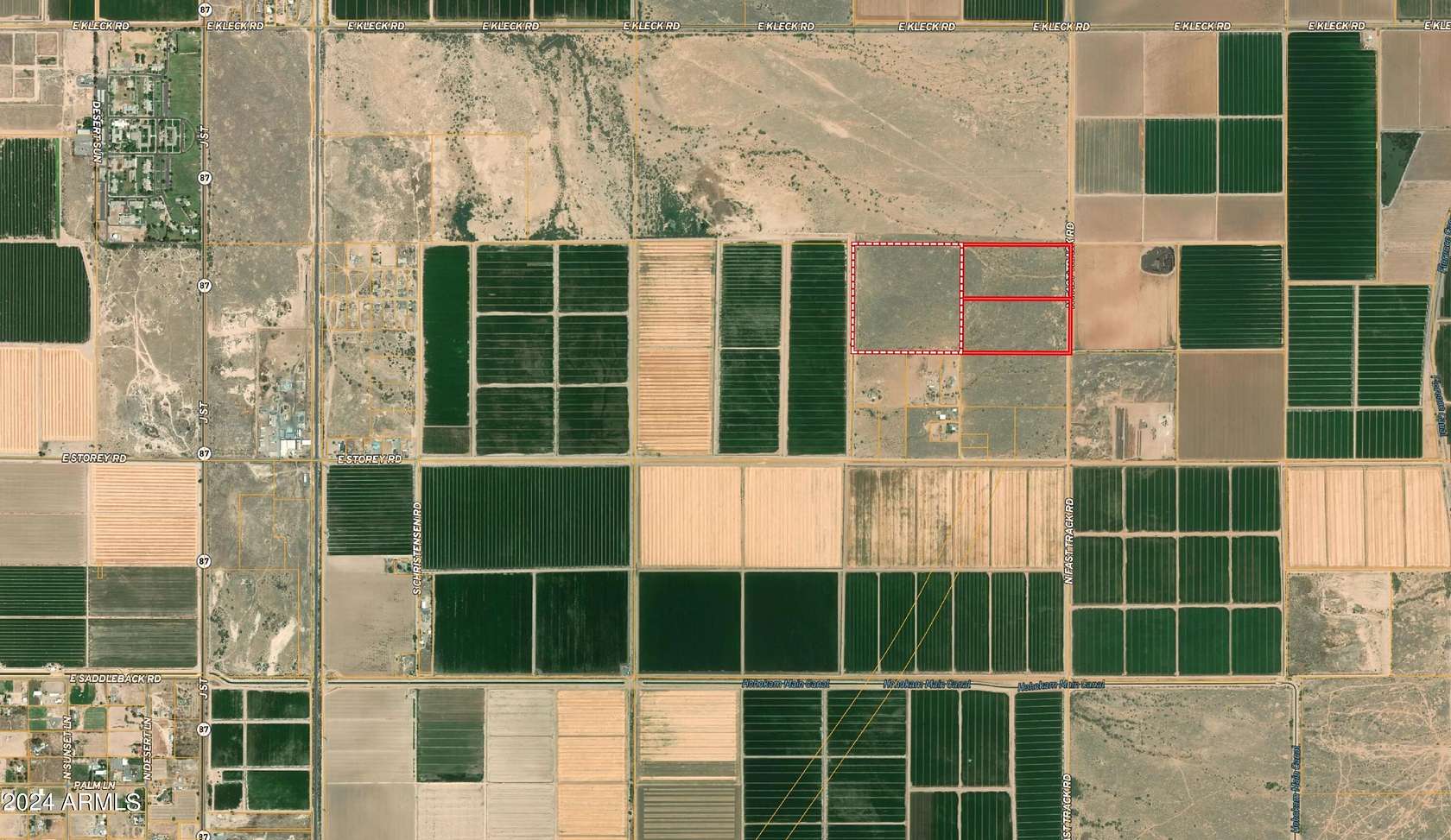 20 Acres of Agricultural Land for Sale in Coolidge, Arizona