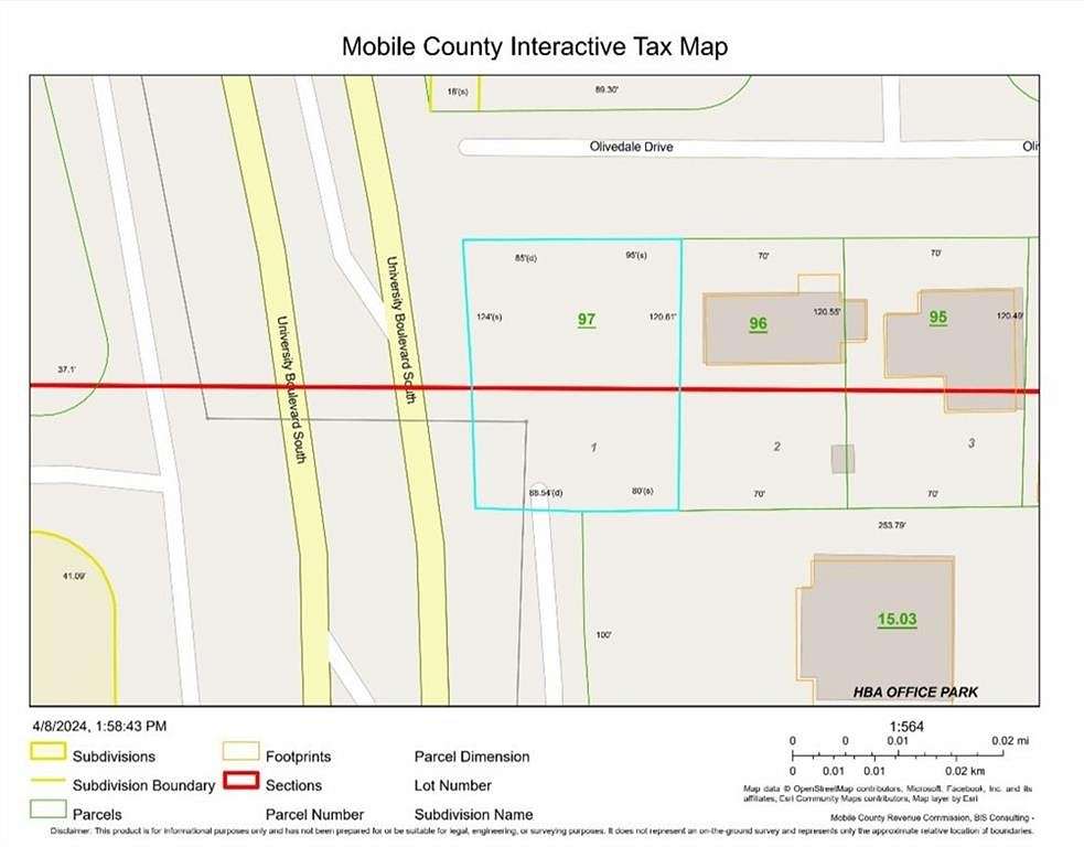 0.21 Acres of Mixed-Use Land for Sale in Mobile, Alabama