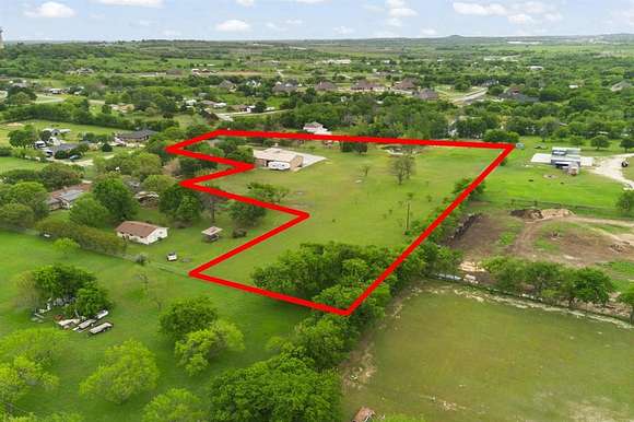 4.7 Acres of Residential Land with Home for Sale in Crowley, Texas