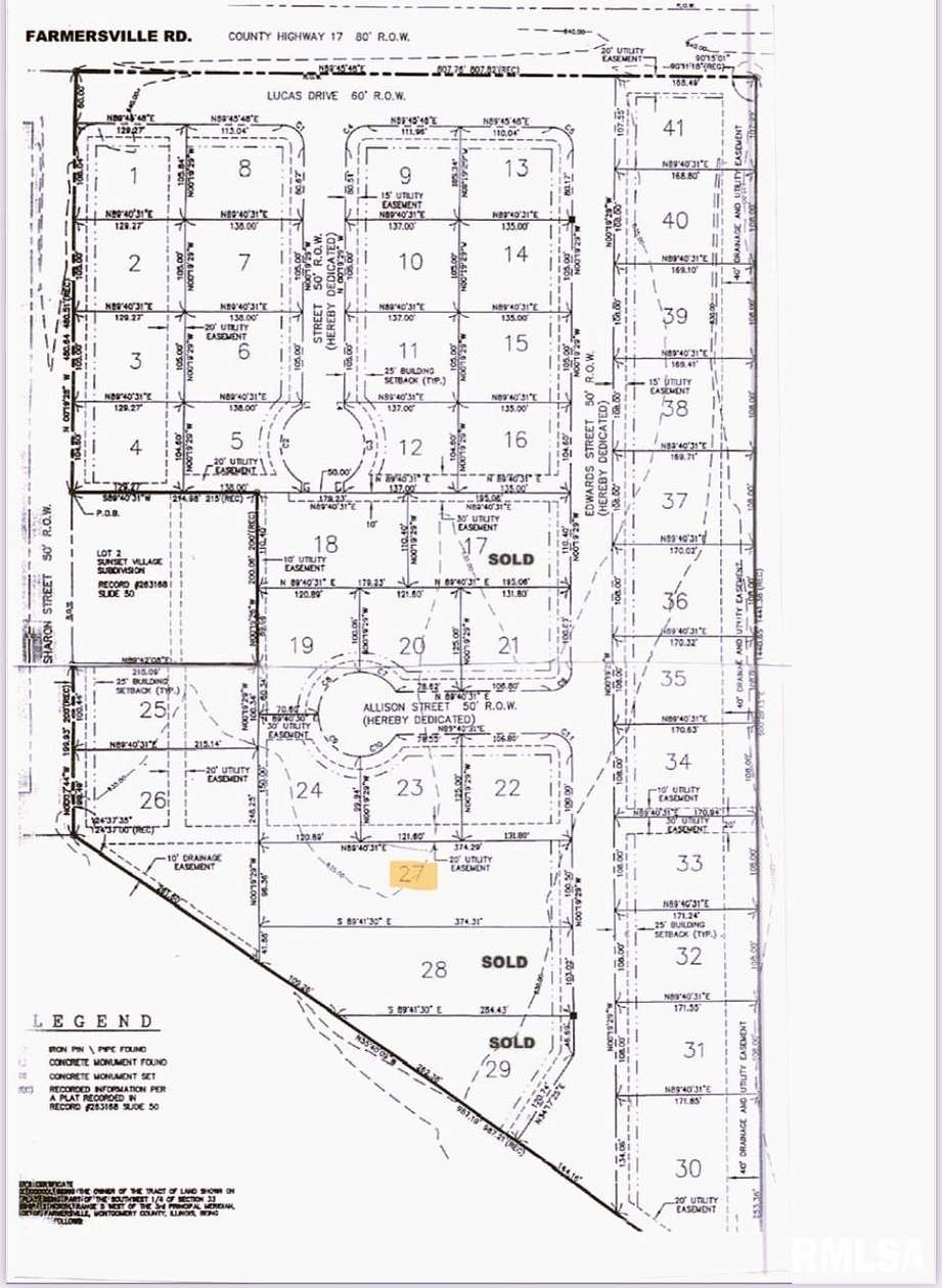 Residential Land for Sale in Farmersville, Illinois