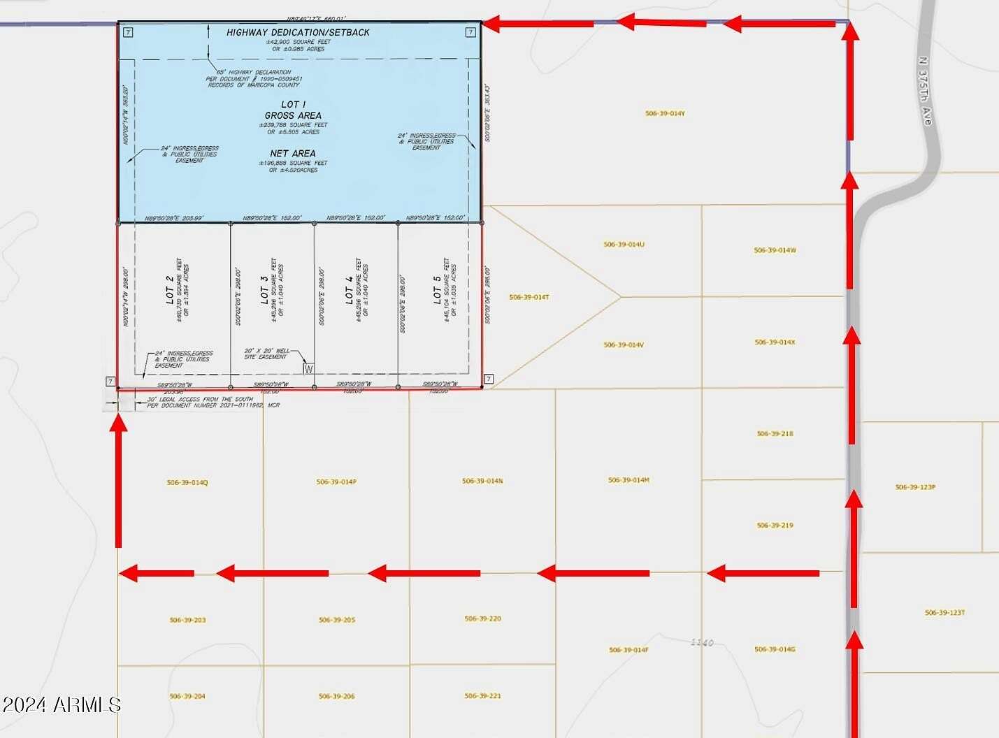 5.5 Acres of Residential Land for Sale in Tonopah, Arizona