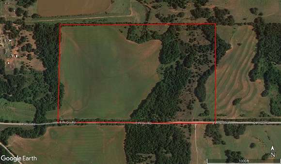 63.36 Acres of Land for Sale in Meridian, Oklahoma