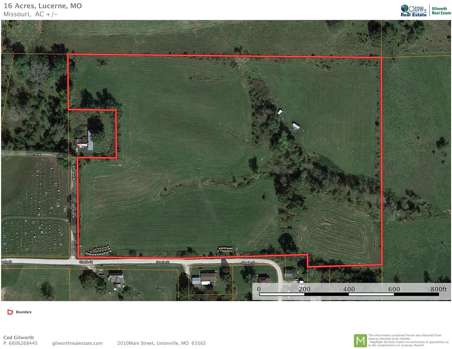 16.2 Acres of Agricultural Land for Sale in Lucerne, Missouri