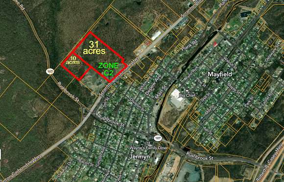 41 Acres of Commercial Land for Sale in Mayfield, Pennsylvania