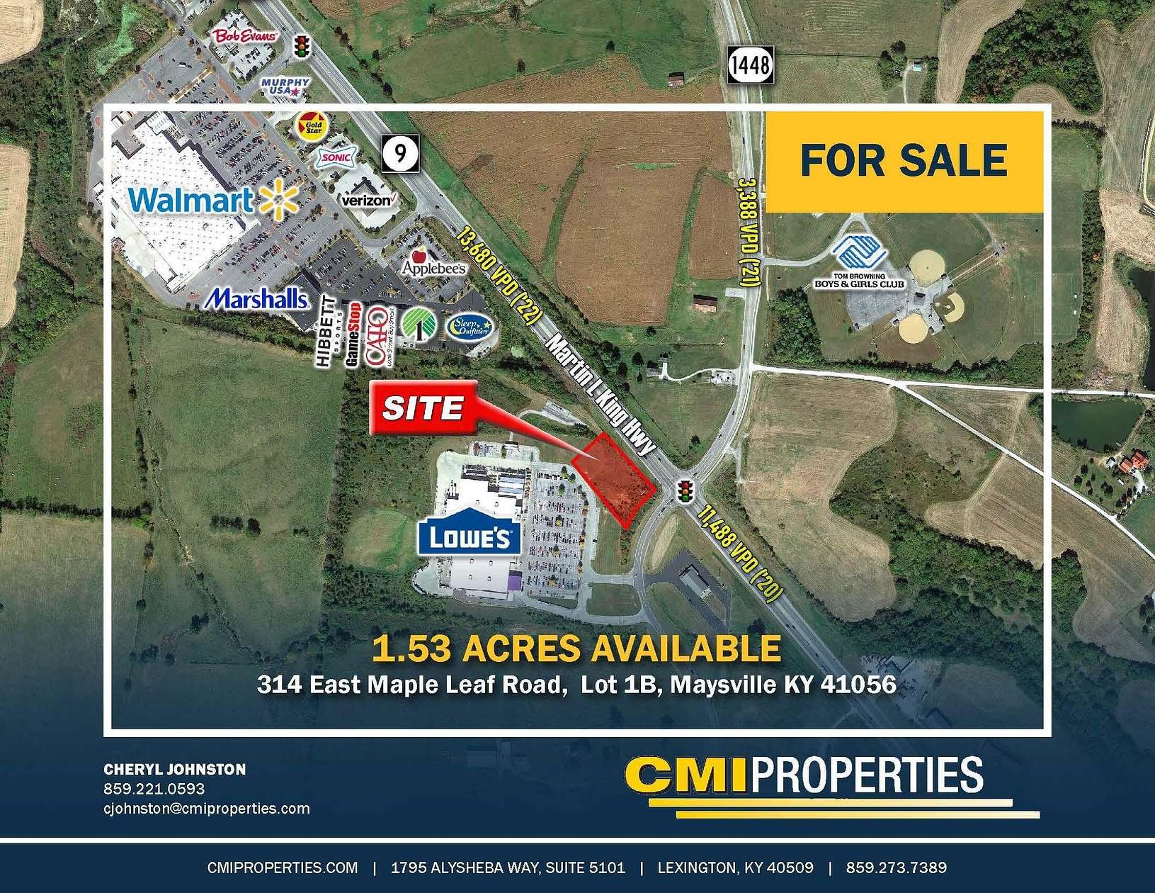 1.53 Acres of Commercial Land for Sale in Maysville, Kentucky