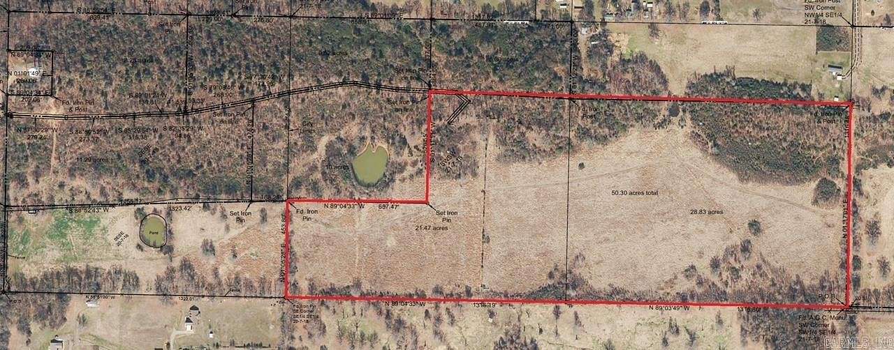 25 Acres of Agricultural Land for Sale in Atkins, Arkansas
