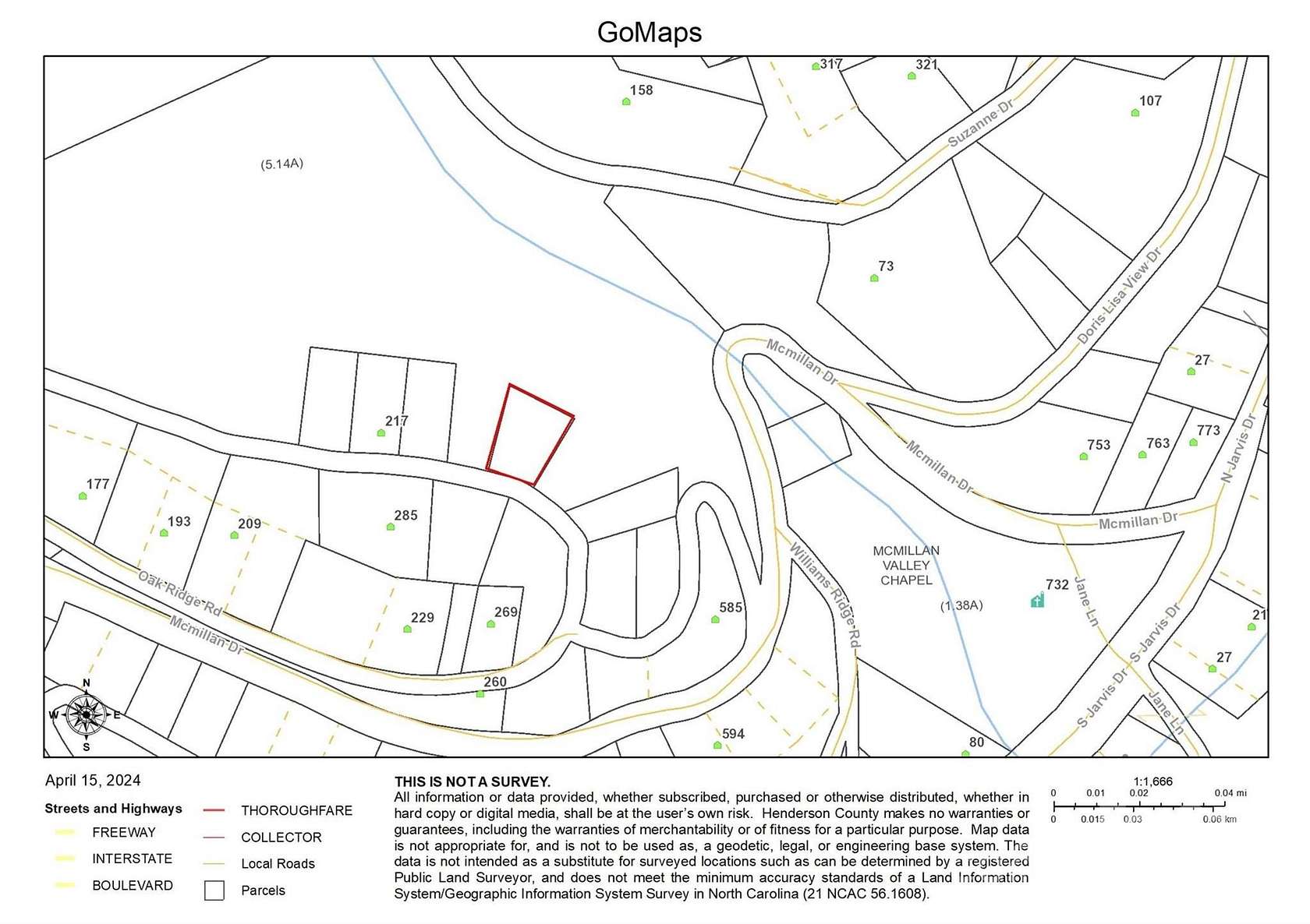 0.12 Acres of Land for Sale in Hendersonville, North Carolina