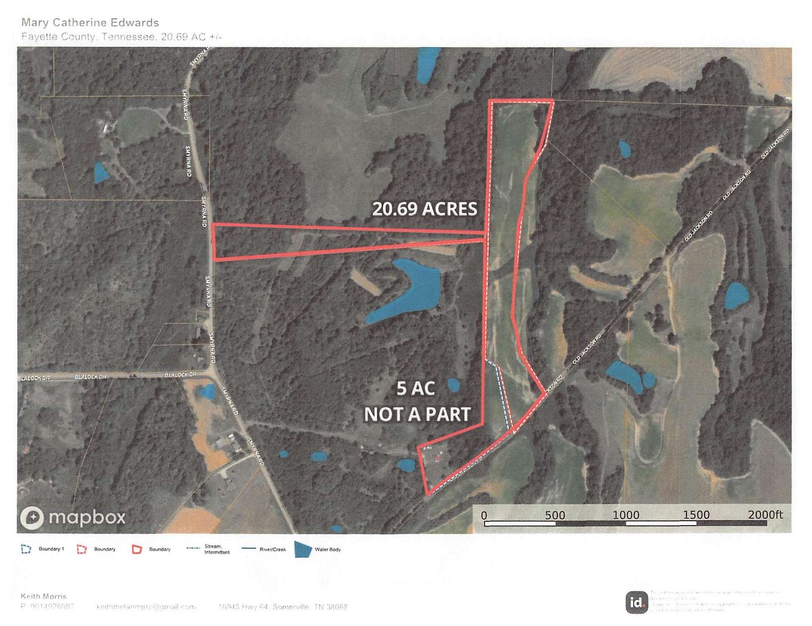 20.7 Acres of Land for Sale in Somerville, Tennessee