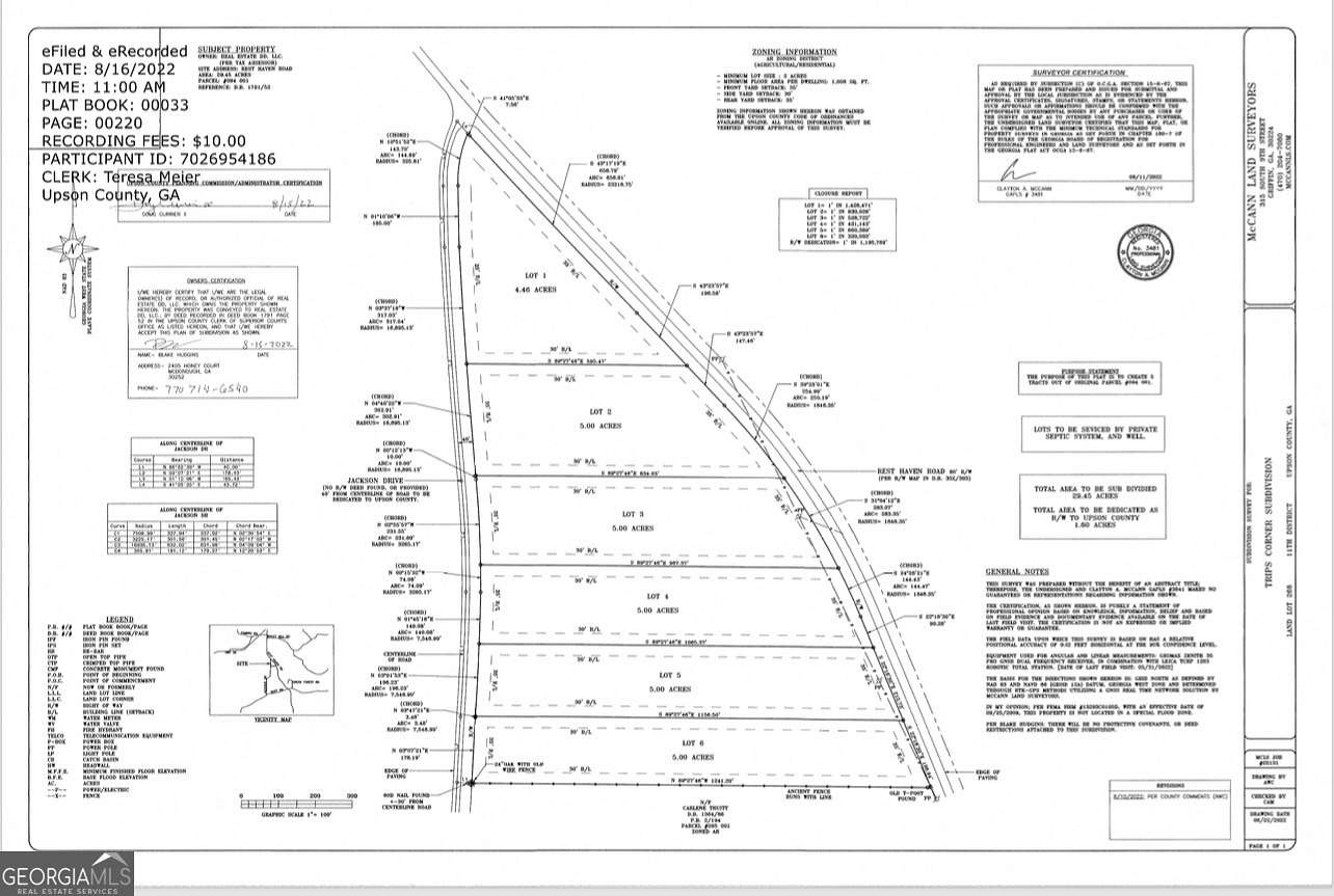 3.2 Acres of Residential Land for Sale in Griffin, Georgia