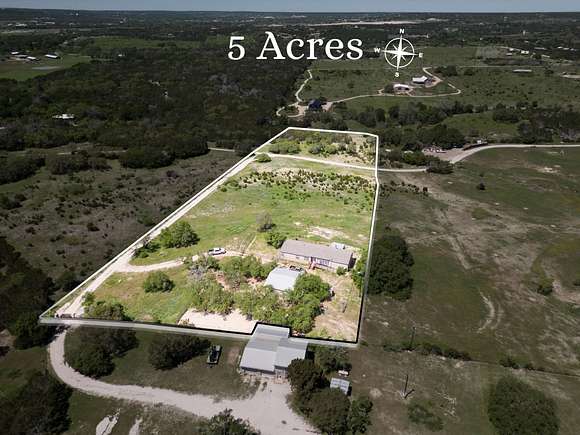 5 Acres of Land with Home for Sale in Burnet, Texas