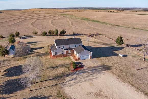 7.7 Acres of Residential Land with Home for Sale in Salina, Kansas