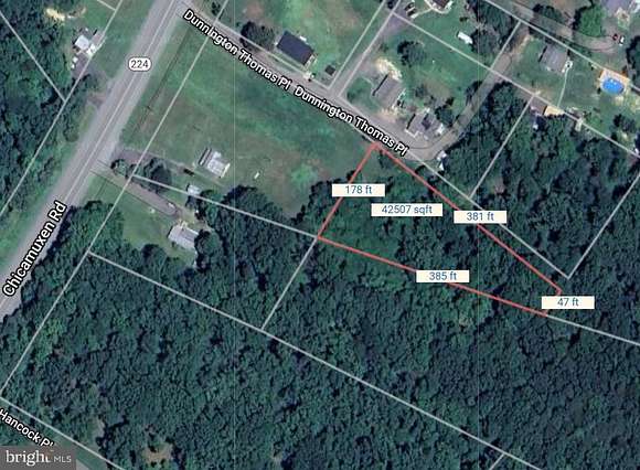 1 Acre of Land for Sale in Marbury, Maryland