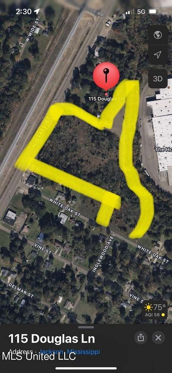 9 Acres of Residential Land for Sale in Jackson, Mississippi