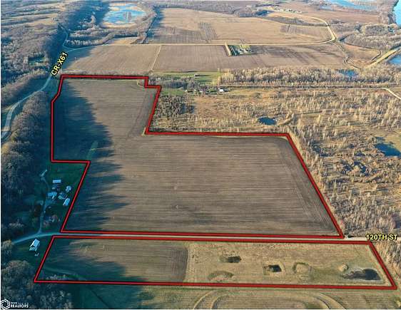103 Acres of Recreational Land & Farm for Sale in Wapello, Iowa