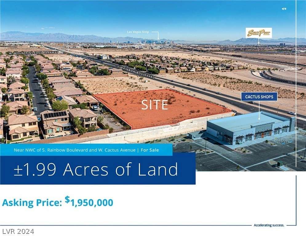 2 Acres of Commercial Land for Sale in Las Vegas, Nevada