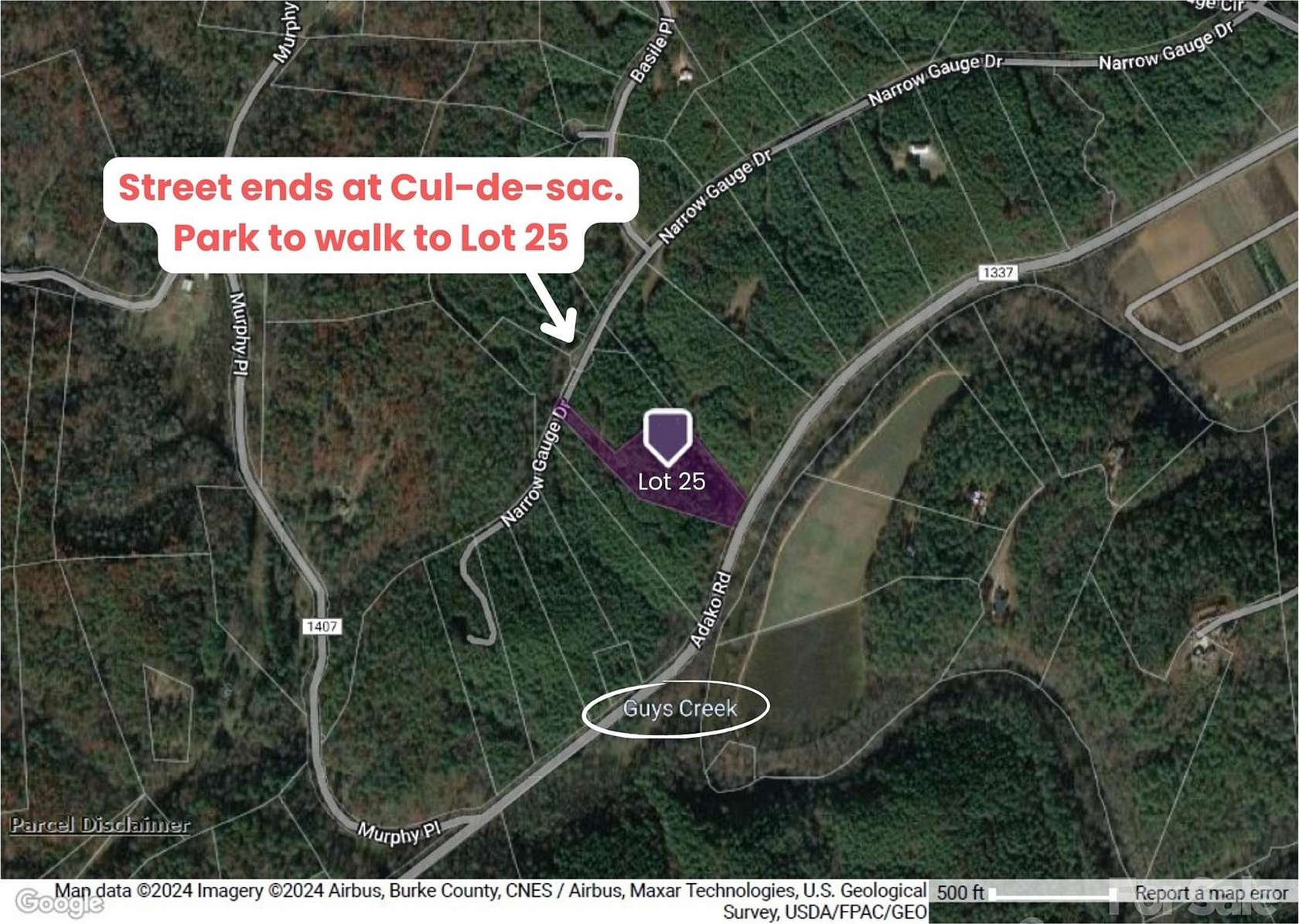 3.85 Acres of Residential Land for Sale in Collettsville, North Carolina