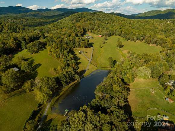 74.4 Acres of Agricultural Land with Home for Sale in Fairview, North Carolina
