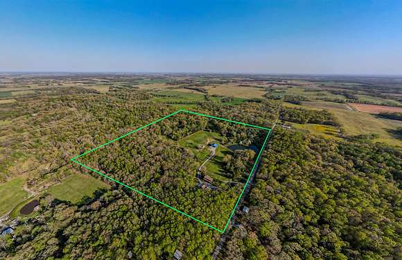 53 Acres of Recreational Land with Home for Sale in Broughton, Illinois