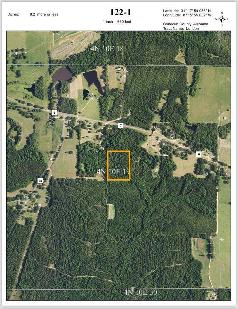 8.2 Acres of Land for Sale in Castleberry, Alabama