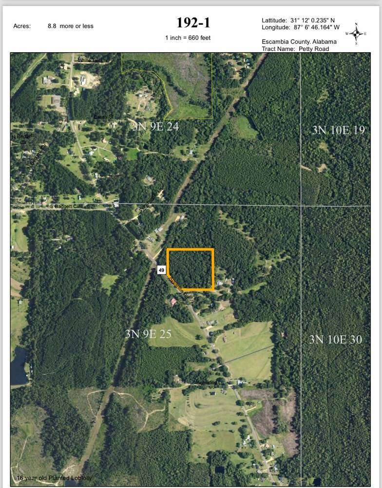 8.8 Acres of Land for Sale in Brewton, Alabama