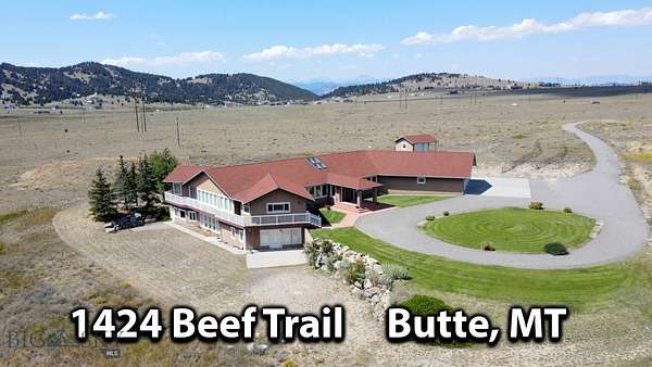 69.5 Acres of Agricultural Land with Home for Sale in Butte, Montana