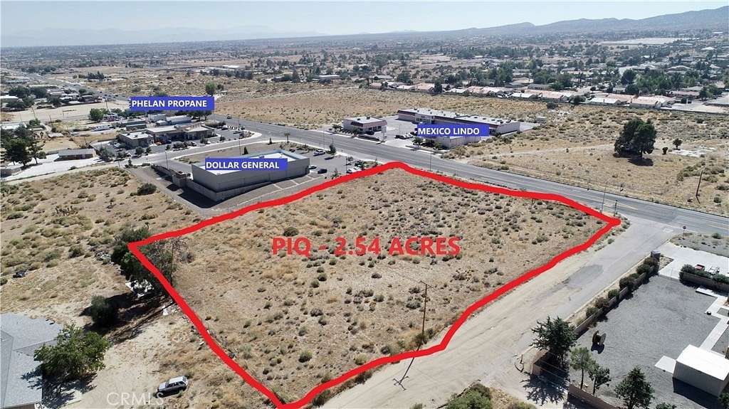 2.54 Acres of Commercial Land for Sale in Phelan, California