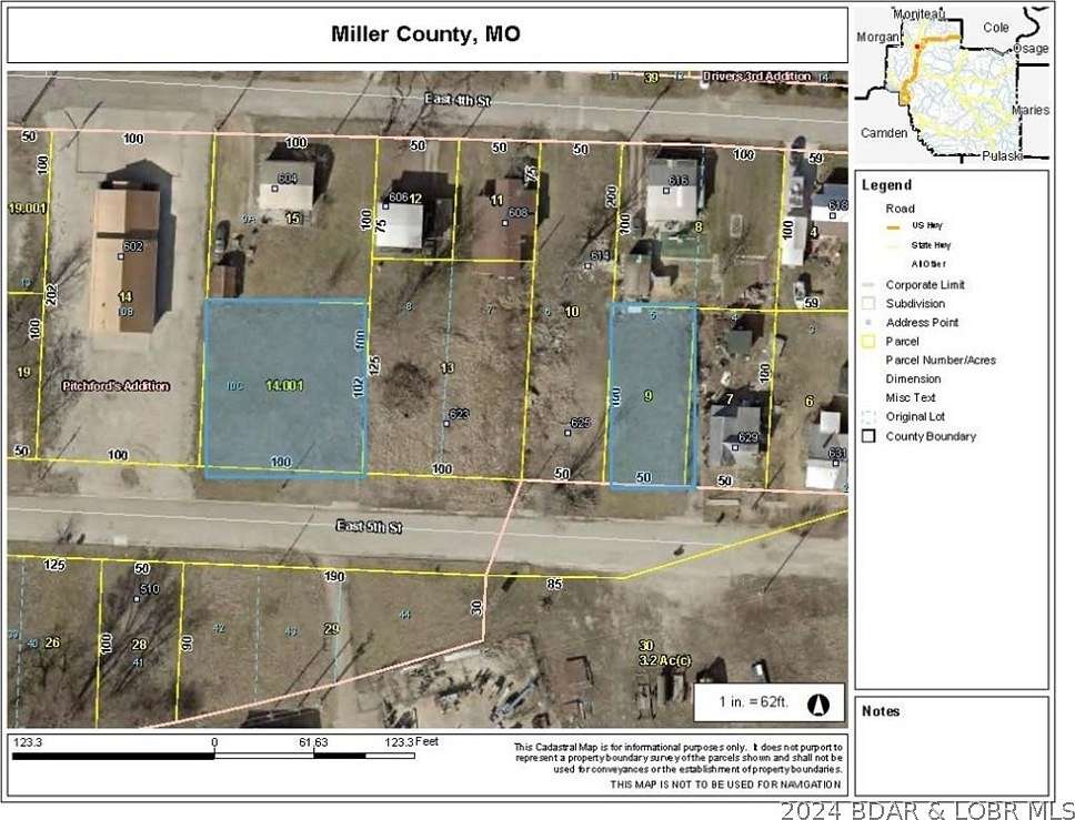 0.12 Acres of Commercial Land for Sale in Eldon, Missouri