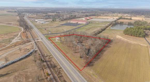 6.3 Acres of Commercial Land for Sale in Brookland, Arkansas
