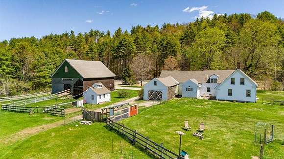 37.9 Acres of Agricultural Land with Home for Sale in Wilmot, New Hampshire