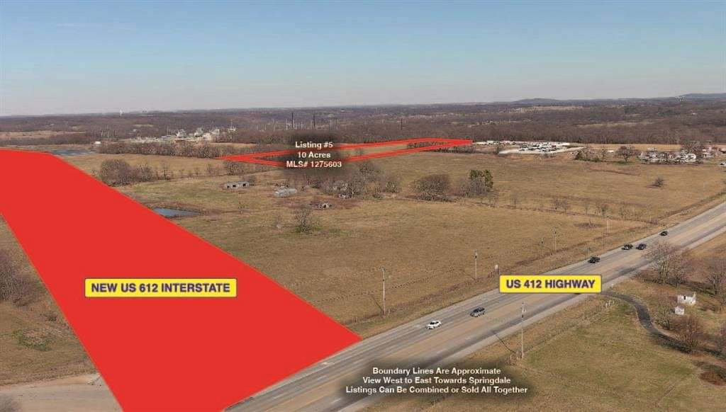 10 Acres of Commercial Land for Sale in Tontitown, Arkansas