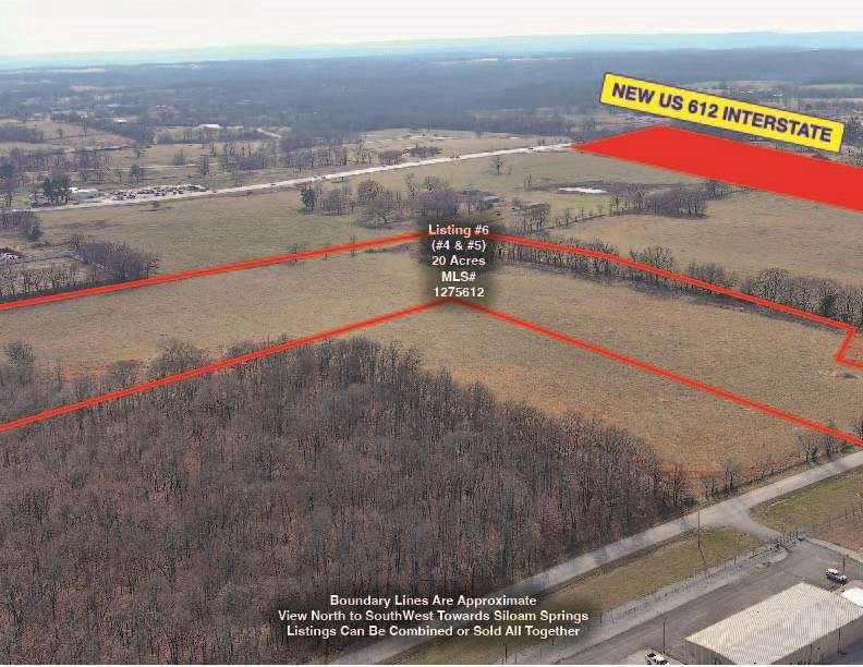 20 Acres of Commercial Land for Sale in Tontitown, Arkansas