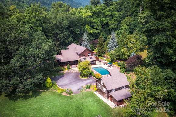 14.09 Acres of Land with Home for Sale in Asheville, North Carolina