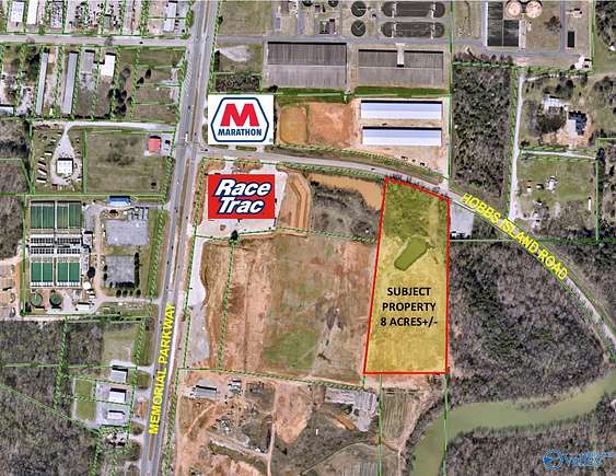 8 Acres of Commercial Land for Sale in Huntsville, Alabama