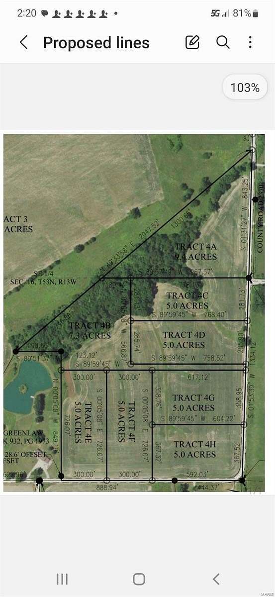 26.7 Acres of Land for Sale in Moberly, Missouri