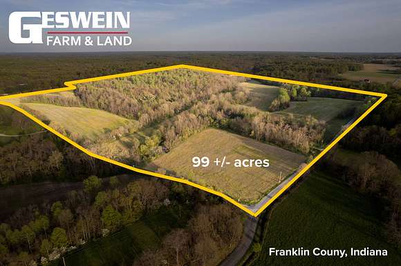 99.8 Acres of Land for Sale in Laurel, Indiana
