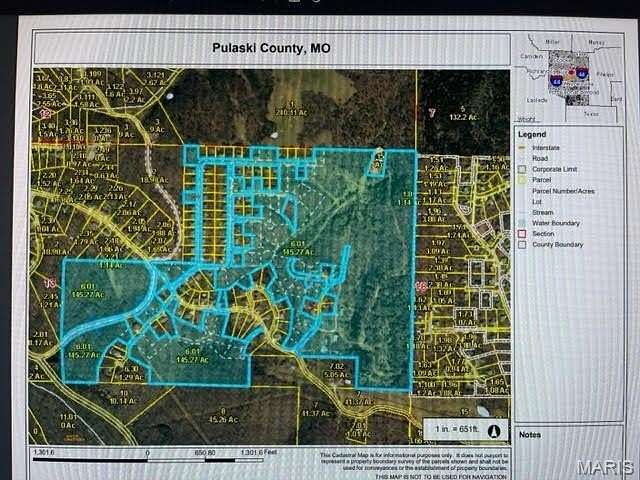 145 Acres of Recreational & Residential Land for Sale in Waynesville, Missouri