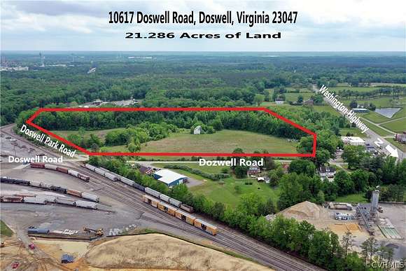 21.3 Acres of Commercial Land for Sale in Doswell, Virginia