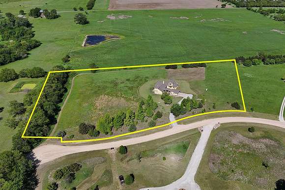 6.11 Acres of Residential Land with Home for Auction in Valley Center, Kansas