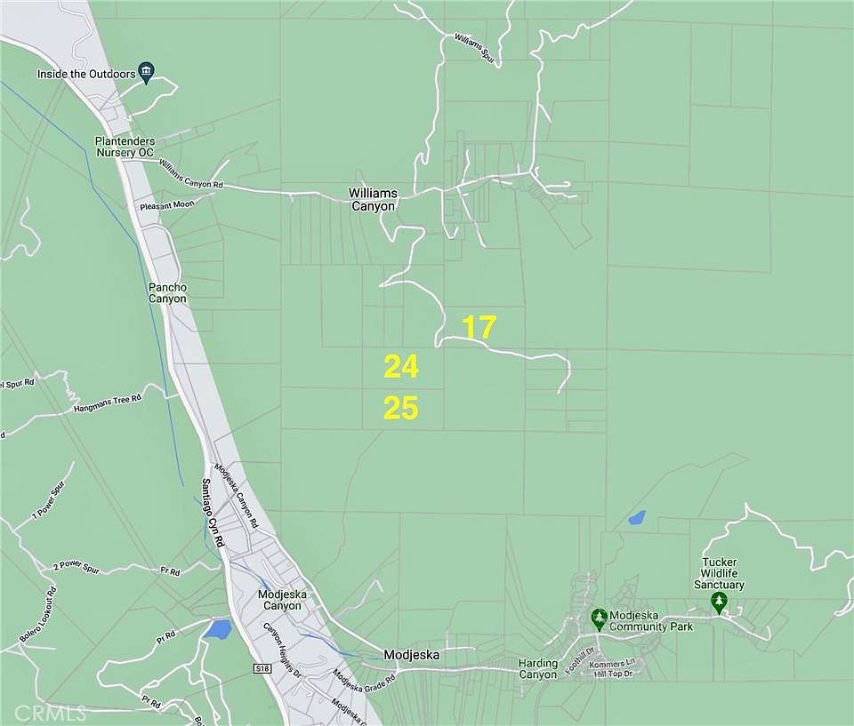 60 Acres of Recreational Land for Sale in Modjeska, California